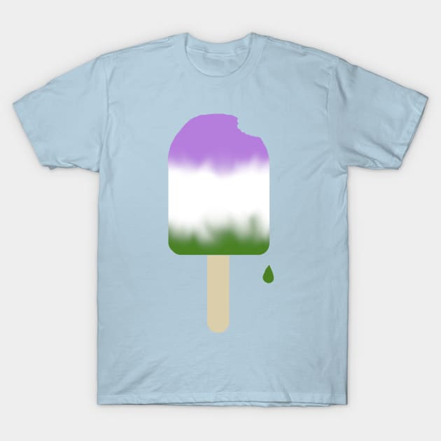 One Proud Popsicle - GQ Pride Flavor T-Shirt by LochNestFarm